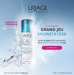 Ecran d'accueil jeu URIAGE -hydratation