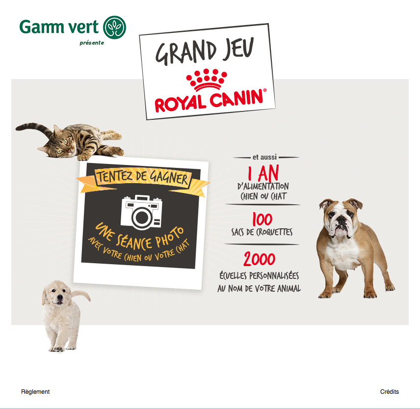 Jeu concours Gamm Vert Royal Canin