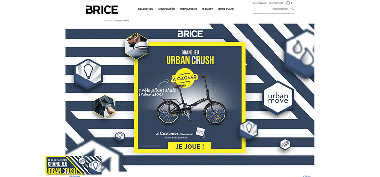 Grand jeu concours Urban Crush réalisé par Brice