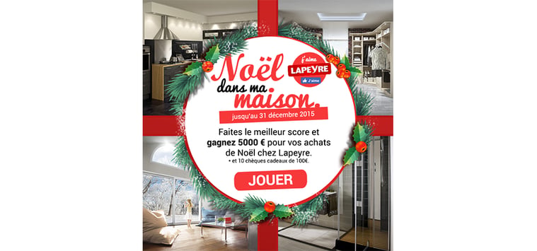 Grand jeu concours de Noël dans ma maison par Lapeyre