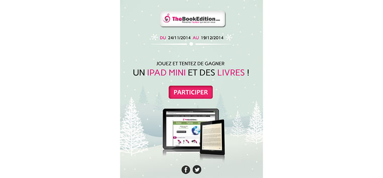 Grand jeu concours de Noel réalisé par TheBookEdition